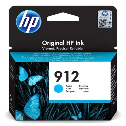 Inkoustová náplň HP 912, 315 stran originální - modrá