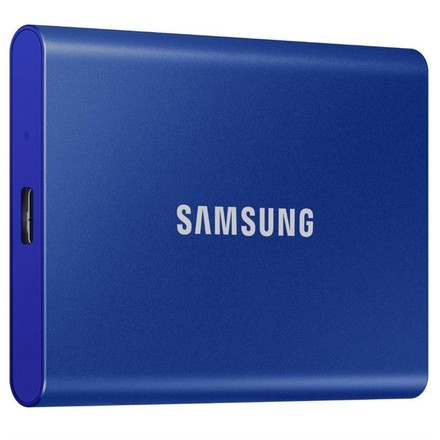 Externí pevný SSD disk Samsung T7 500GB - modrý (MUPC500HWW)