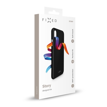 Kryt na mobil Fixed Story pro Apple iPhone 7/ 8/ SE (2020) - černý (2)