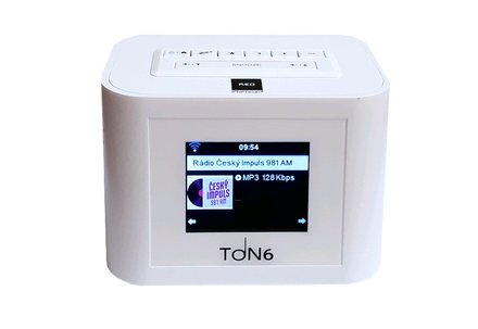 Radiopřijímač Opticum RED RÁDIO TON6 FM/INTERNET, BÍLÁ