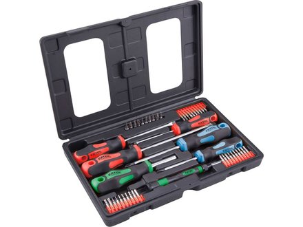 Sada nářadí Extol Premium (8819258) šroubováky a hroty sada 47ks , 1/4&quot; hroty a 4mm mini hroty, CrV