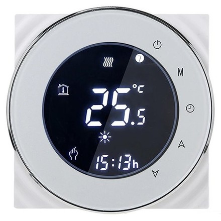 Termostat iQtech SmartLife GCLW-W, WiFi termostat pro bojlery a kotle s bezpotenciálovým spínáním - bílý