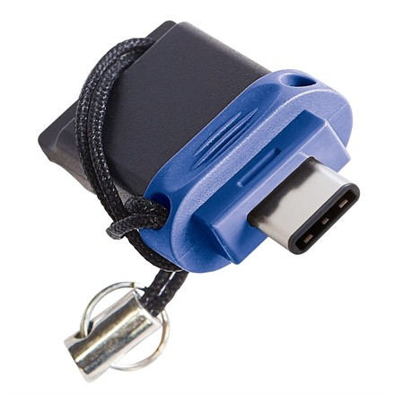 USB Flash disk Verbatim Store &apos;n&apos; Go Dual Drive 64GB USB-C - černý/ modrý