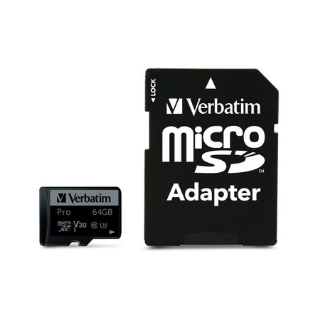 Paměťová karta Verbatim microSDXC 64GB UHS-I U1 47042