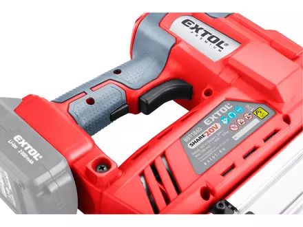 Aku hřebíkovačka/sponkovačka Extol Premium 8891861 SHARE20V, 20V Li-ion, bez baterie a nabíječky (6)