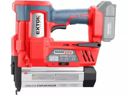 Aku hřebíkovačka/sponkovačka Extol Premium 8891861 SHARE20V, 20V Li-ion, bez baterie a nabíječky (9)