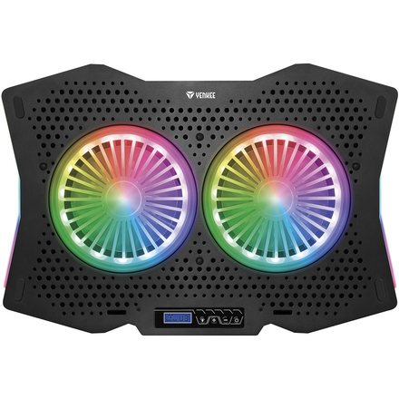 Chladící podložka pro notebook Yenkee YSN 310 Chladici RGB podložka UFO (1)