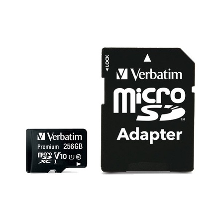 Paměťová karta Verbatim microSDXC UHS-I 256GB 44087