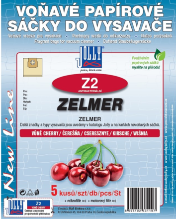 Sáčky do vysavače Z 2 Zelmer (5 ks) - cherry