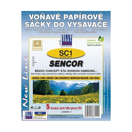 Sáčky do vysavače Jolly SC 1 Sencor (5 ks) - horská louka