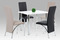 Moderní jídelní stůl Autronic Jídelní stůl 90x90 cm, chrom / vysoký lesk bílý (AT-1913B WT) (2xKarton) (2)