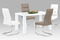 Moderní jídelní stůl Autronic Jídelní stůl 135x80x76 cm, vysoký lesk bílý (AT-3007 WT) (2xKarton) (2)