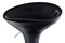 Barová židle Autronic Barová židle, černý plast, chromová podnož, výškově nastavitelná (AUB-9002 BK) (2)