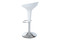 Barová židle Autronic Barová židle, bílý plast, chromová podnož, výškově nastavitelná (AUB-9002 WT) (1)