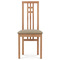 Dřevěná jídelní židle Autronic Jídelní židle, masiv buk, barva buk, látkový krémový potah (BC-2482 BUK3) (3)
