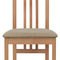 Dřevěná jídelní židle Autronic Jídelní židle, masiv buk, barva buk, látkový krémový potah (BC-2482 BUK3) (8)