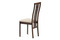 Dřevěná jídelní židle Autronic Jídelní židle, masiv buk, barva ořech, látkový krémový potah (BC-2482 WAL) (1)