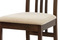 Dřevěná jídelní židle Autronic Jídelní židle, masiv buk, barva ořech, látkový krémový potah (BC-2482 WAL) (3)