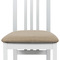 Dřevěná jídelní židle Autronic Jídelní židle, masiv buk, barva bílá, látkový béžový potah (BC-2482 WT) (9)
