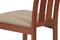 Dřevěná jídelní židle Autronic Jídelní židle, masiv buk, barva třešeň, látkový béžový potah (BC-2602 TR3) (4)