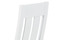 Dřevěná jídelní židle Autronic Jídelní židle, masiv buk, barva bílá, látkový hnědý potah (BC-2602 WT) (4)