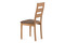 Dřevěná jídelní židle Autronic Jídelní židle, masiv buk, barva buk, potah hnědý melír (BC-2603 BUK3) (1)