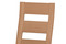 Dřevěná jídelní židle Autronic Jídelní židle, masiv buk, barva buk, potah hnědý melír (BC-2603 BUK3) (2)