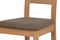 Dřevěná jídelní židle Autronic Jídelní židle, masiv buk, barva buk, potah hnědý melír (BC-2603 BUK3) (3)