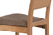 Dřevěná jídelní židle Autronic Jídelní židle, masiv buk, barva buk, potah hnědý melír (BC-2603 BUK3) (5)