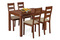 Dřevěná jídelní židle Autronic Jídelní židle, masiv buk, barva třešeň, látkový béžový potah (BC-2603 TR3) (5)