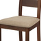 Dřevěná jídelní židle Autronic Jídelní židle masiv buk, barva ořech, látkový béžový potah (BC-2603 WAL) (2)