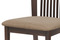 Dřevěná jídelní židle Autronic Jídelní židle, masiv buk, barva ořech, látkový béžový potah (BC-3940 WAL) (3)