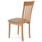 Dřevěná jídelní židle Autronic Jídelní židle, masiv buk, barva buk, látkový béžový potah (BC-3950 BUK3) (6)