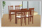 Dřevěná jídelní židle Autronic Jídelní židle, masiv buk, barva třešeň, látkový béžový potah (BC-3950 TR3) (2)