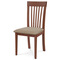 Dřevěná jídelní židle Autronic Jídelní židle, masiv buk, barva třešeň, látkový béžový potah (BC-3950 TR3) (6)