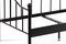Postel Autronic Postel jednolůžková 90x200 cm, kovová, černý matný lak (BED-1905 BK) (4)