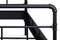 Postel Autronic Postel dvoulůžková, 180x200 cm, kovová, černý matný lak (BED-1924 BK) (2xKarton) (4)