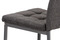 Moderní jídelní židle Autronic Jídelní židle, šedá látka, kov matný antracit (DCL-397 GREY2) (6)