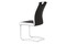 Moderní jídelní židle Autronic Jídelní židle chrom / koženka černá s bílými boky (DCL-406 BK) (1)