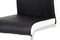 Moderní jídelní židle Autronic Jídelní židle chrom / koženka černá s bílými boky (DCL-406 BK) (3)