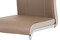 Moderní jídelní židle Autronic Jídelní židle chrom / koženka coffee + cappucino boky (DCL-406 COF) (3)