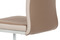 Moderní jídelní židle Autronic Jídelní židle chrom / koženka coffee + cappucino boky (DCL-406 COF) (5)