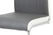 Moderní jídelní židle Autronic Jídelní židle chrom / koženka šedá s bílými boky (DCL-406 GREY) (3)