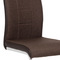 Moderní jídelní židle Autronic Jídelní židle chrom / hnědá látka + hnědá koženka (DCL-410 BR2) (6)