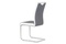 Moderní jídelní židle Autronic Jídelní židle chrom / šedá látka + bílá koženka (DCL-410 GREY2) (1)