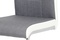 Moderní jídelní židle Autronic Jídelní židle chrom / šedá látka + bílá koženka (DCL-410 GREY2) (4)
