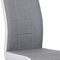 Moderní jídelní židle Autronic Jídelní židle chrom / šedá látka + bílá koženka (DCL-410 GREY2) (9)