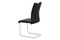 Moderní jídelní židle Autronic Jídelní židle černá koženka / chrom (DCL-411 BK) (1)