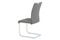 Moderní jídelní židle Autronic Jídelní židle šedá koženka / chrom (DCL-411 GREY) (1)
