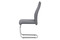 Moderní jídelní židle Autronic Jídelní židle koženka šedá / chrom (DCL-418 GREY) (4)